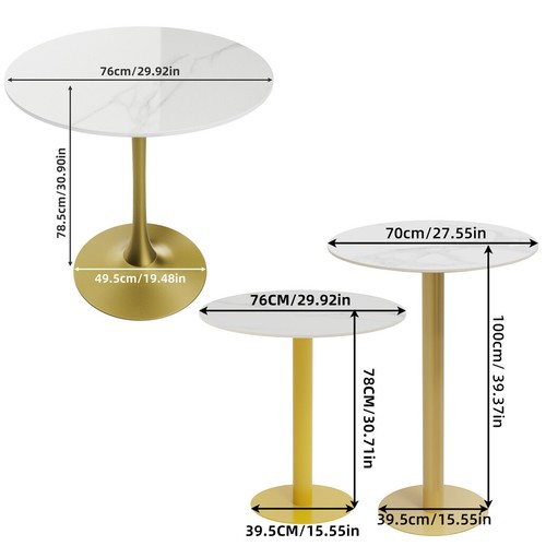 76cm round bar table kitchen - round,