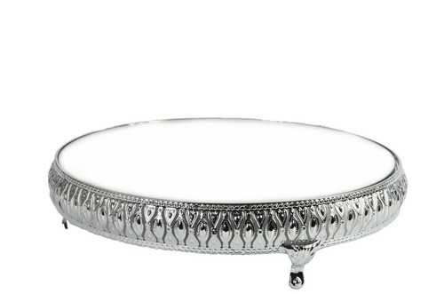 Round cake stand mirror - stand,