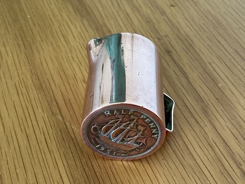 Vintage miniature copper jug - miniature,