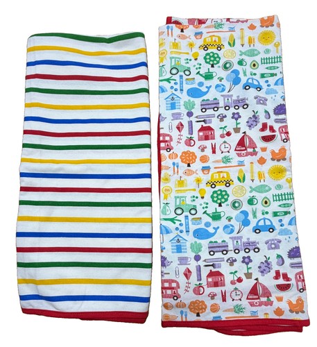Two jersey swaddling squares - two,