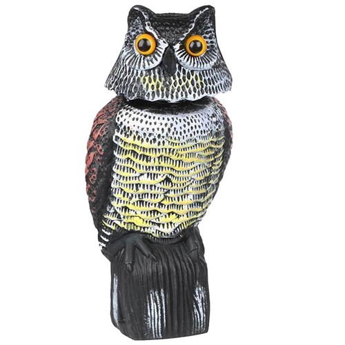 Realistic owldecoy deterrent - owldecoy,