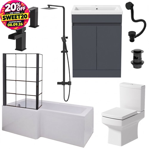Complete bathroom suite - complete,