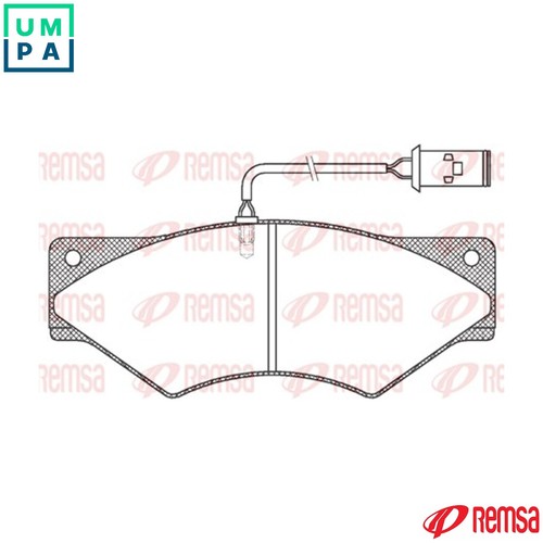 Brake pad set - disc,