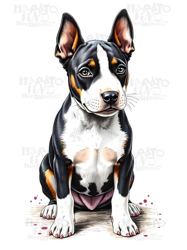 Adorable english bull terrier - adorable,