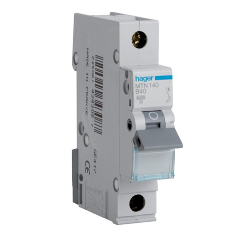Hager 40a mcb - hager, amp