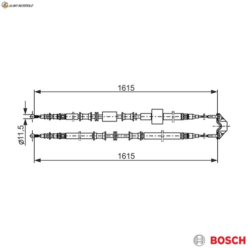 Parking brake cable - brake, 477
