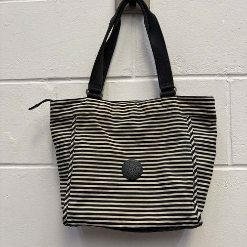 Kipling striped tote bag - bag, black