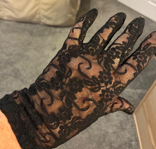 Vintage dents black lace - dents,