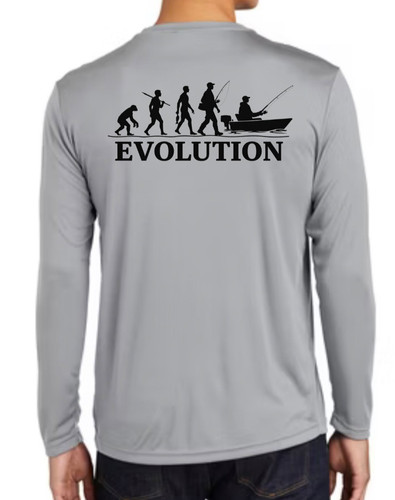Evolution fisherman fishing - evolution,