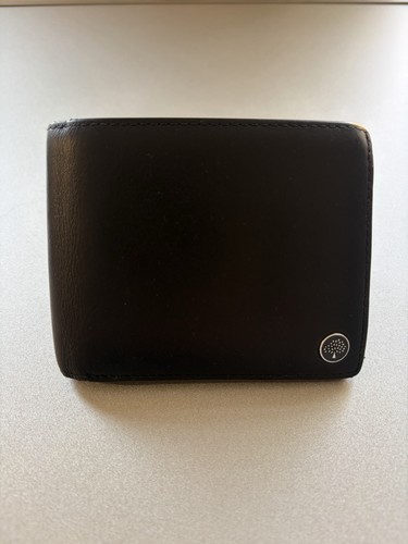 Mulberry black leather wallet - leather,
