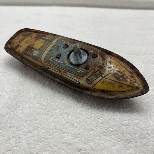 Vintage nautical windup tin - vintage,