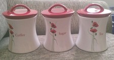 Dunelm red poppy ceramic tea - dunelm,
