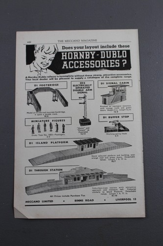 Hornby dublo vintage advert - hornby,