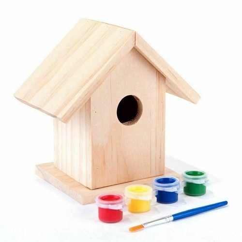 Wooden bird house paint - x,