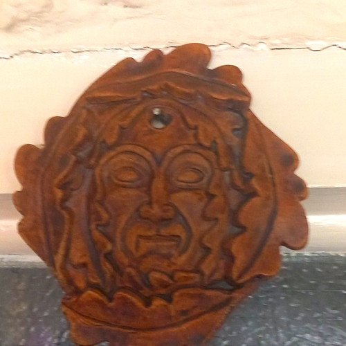 Green man wood - man, carved