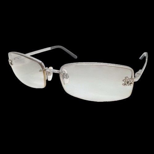 Chanel logo silver clear - chanel, cc