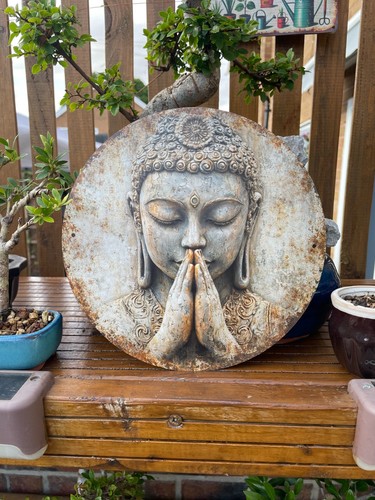 Buddha metal garden sign - buddha,