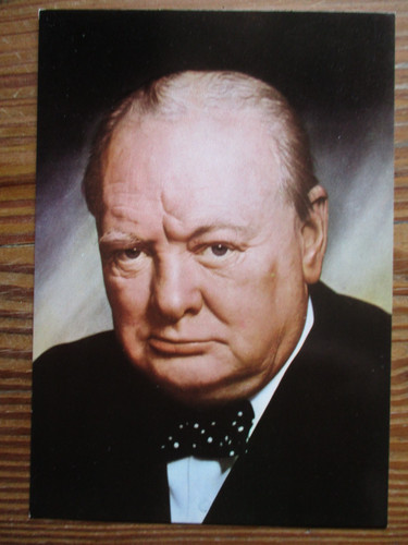 Postcard winston churchill - postcard,