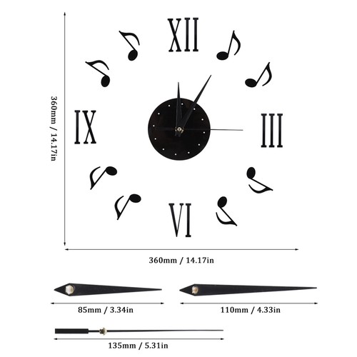 Wall clock music - wall, design