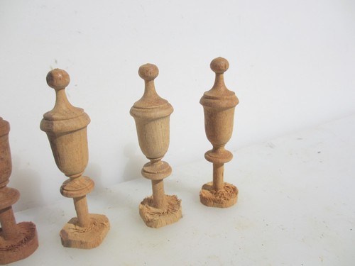 Wooden turned finial - finial, end