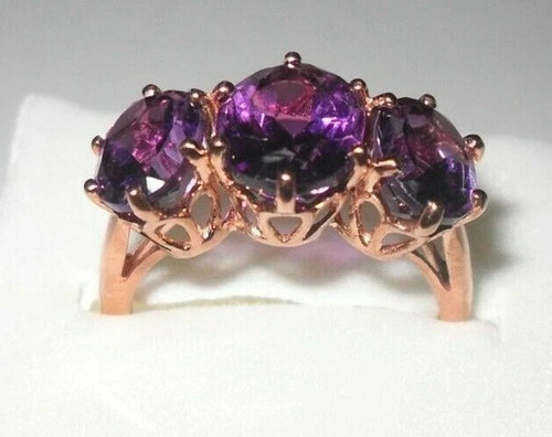 3ct uruguayan amethyst ring - uruguayan,