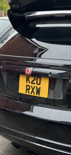 K20 rxw cherished number - ‘k20, rxw’