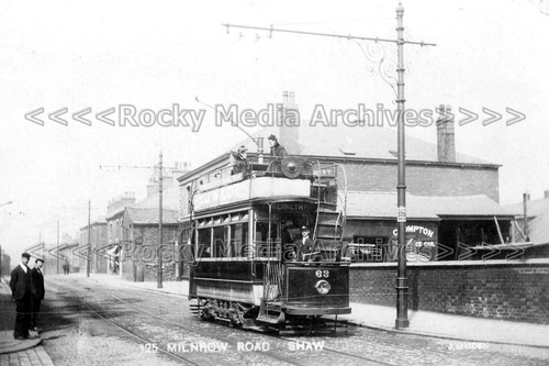 Ncc milnrow road with tram - milnrow,