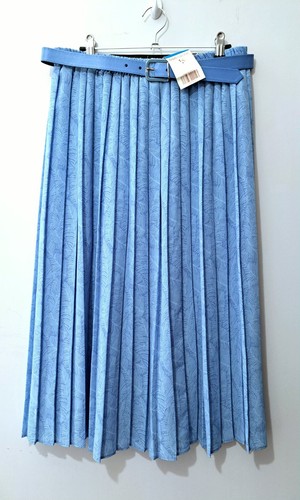 Bonmarche blu pleated - pleated, skirt