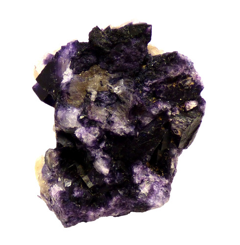 Blue john fluorite crystal - fluorite,
