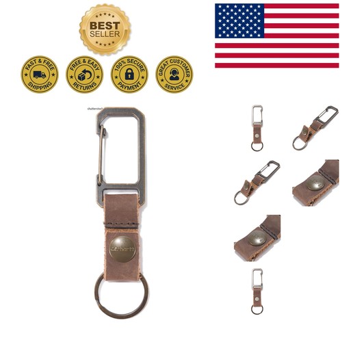 Compact saddle leather key - saddle,