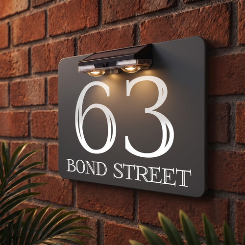 House number sign - sign, led