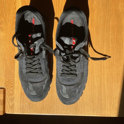 Prada men camo trainers - men's, uk