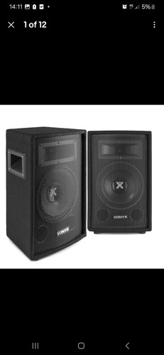 Pair vonyx inch - 12", passive