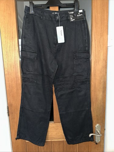 Black mid rise cargo - f, f.