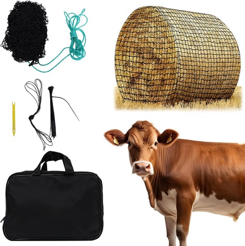 Round bale hay - hay, net