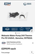 Webasto water pump 24v - webasto,