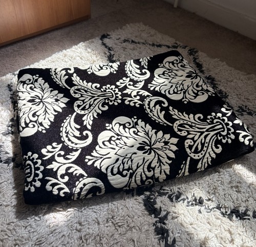 Black and white - and, damask