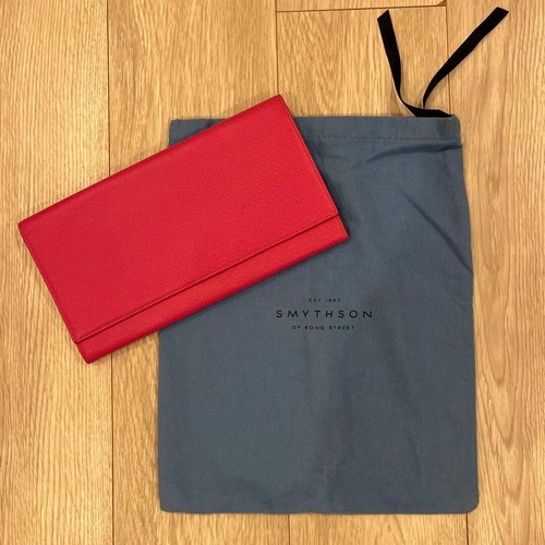 Smythson pink leather travel - smythson,