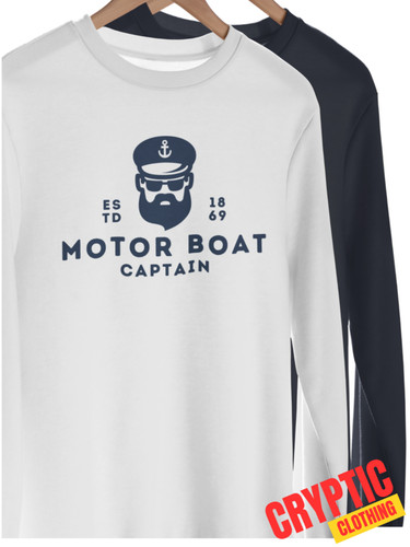 Motor boat captain shirt - motor, t