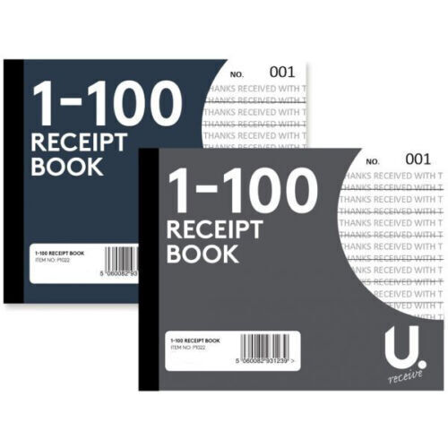 Receipt book 100 pages - 1-100,