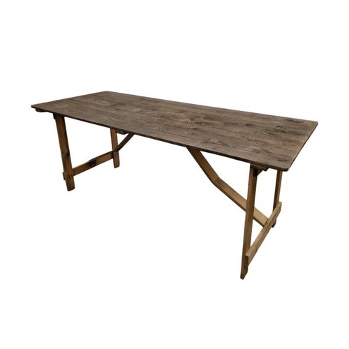 Rustic trestle table - trestle, table,