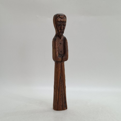 Wooden monk pilgrim - pilgrim, sacral