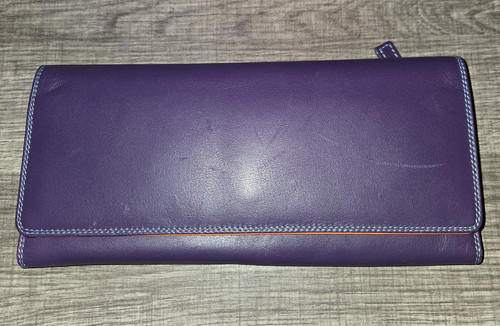 Walit purple leather clutch - walit,