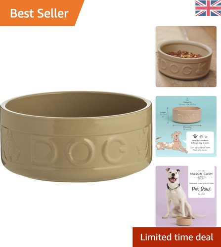 Large stoneware dog bowl - large,