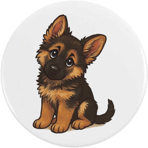German shepherd puppy - shepherd, button