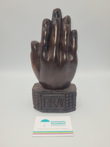 Antique wooden praying hands - antique,