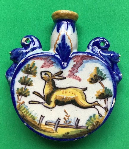 Antique triana flask spanish - flask,