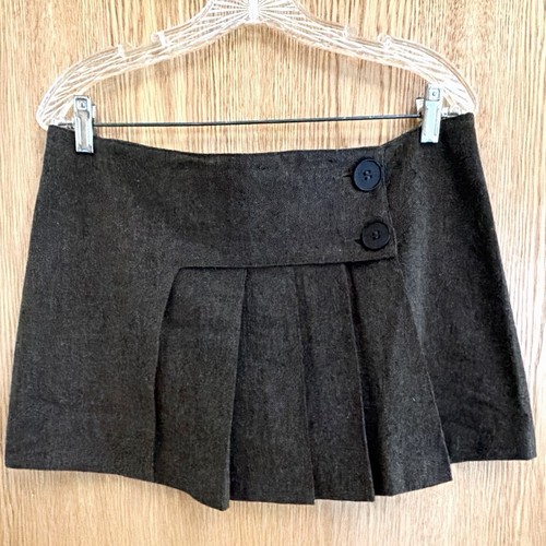 Unif brown pleated - unif, short
