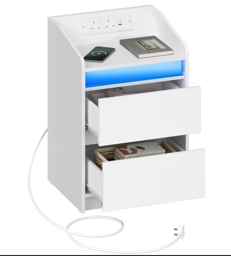 Side table with drawers - side,