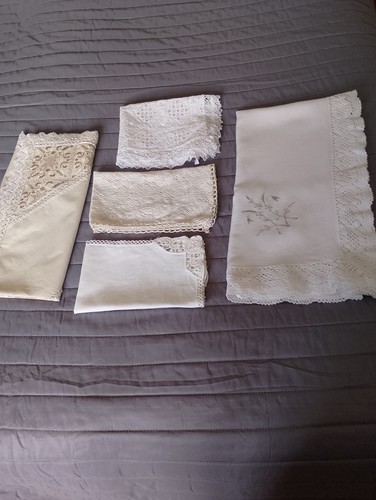 Vintage table cloths and 2 - cloths,